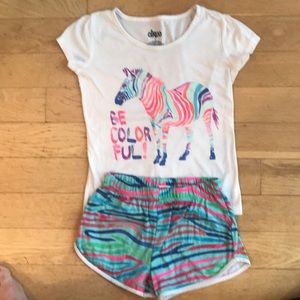 Girls M Circo Brand Zebra 🦓 Pajama Set